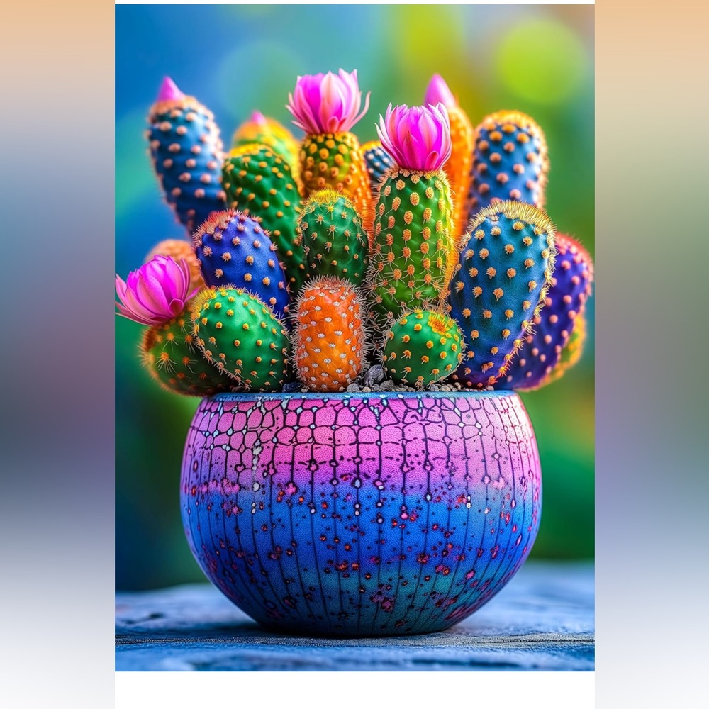 Puzzle Rainbow Cactus 1000 piece